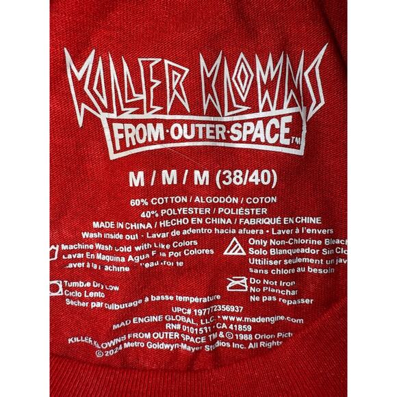 Killer Klowns From Outer Space, Men's Graphic Tee, Jojo's Ice Cream Size Medium - Picture 4 of 4